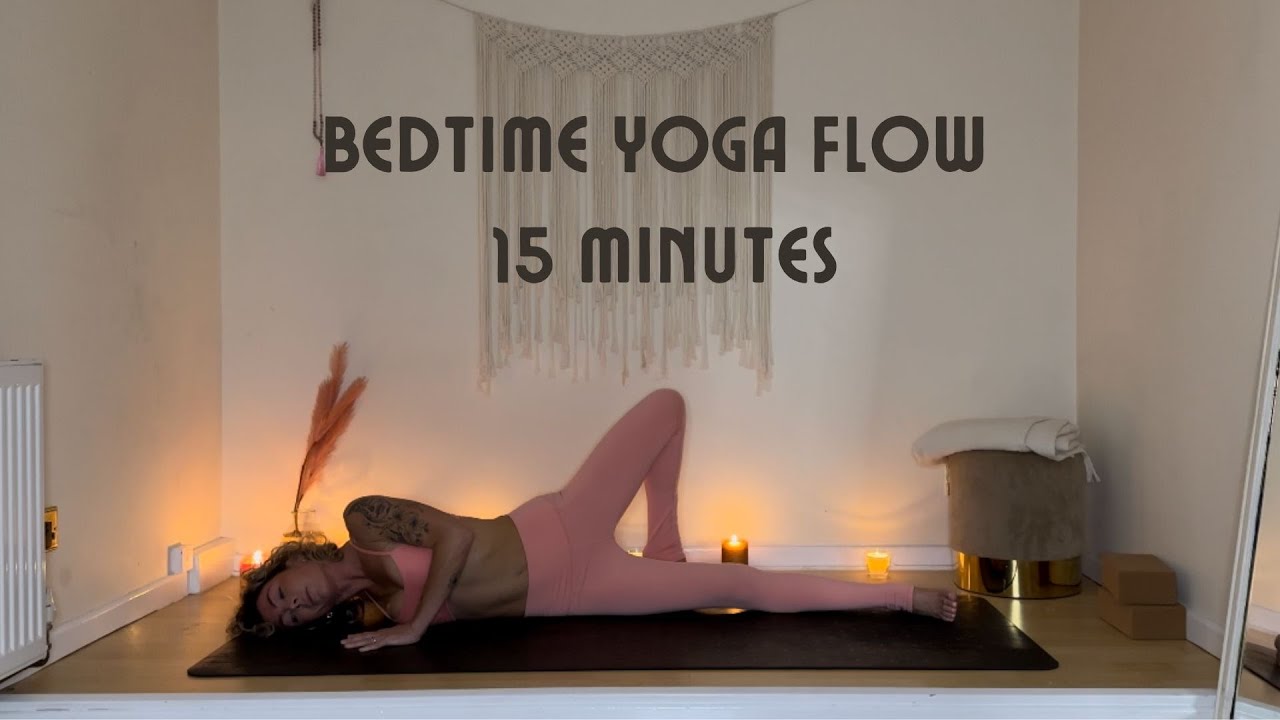 15 minute Bedtime yoga - Gentle, Relaxing flow to unwind - YouTube