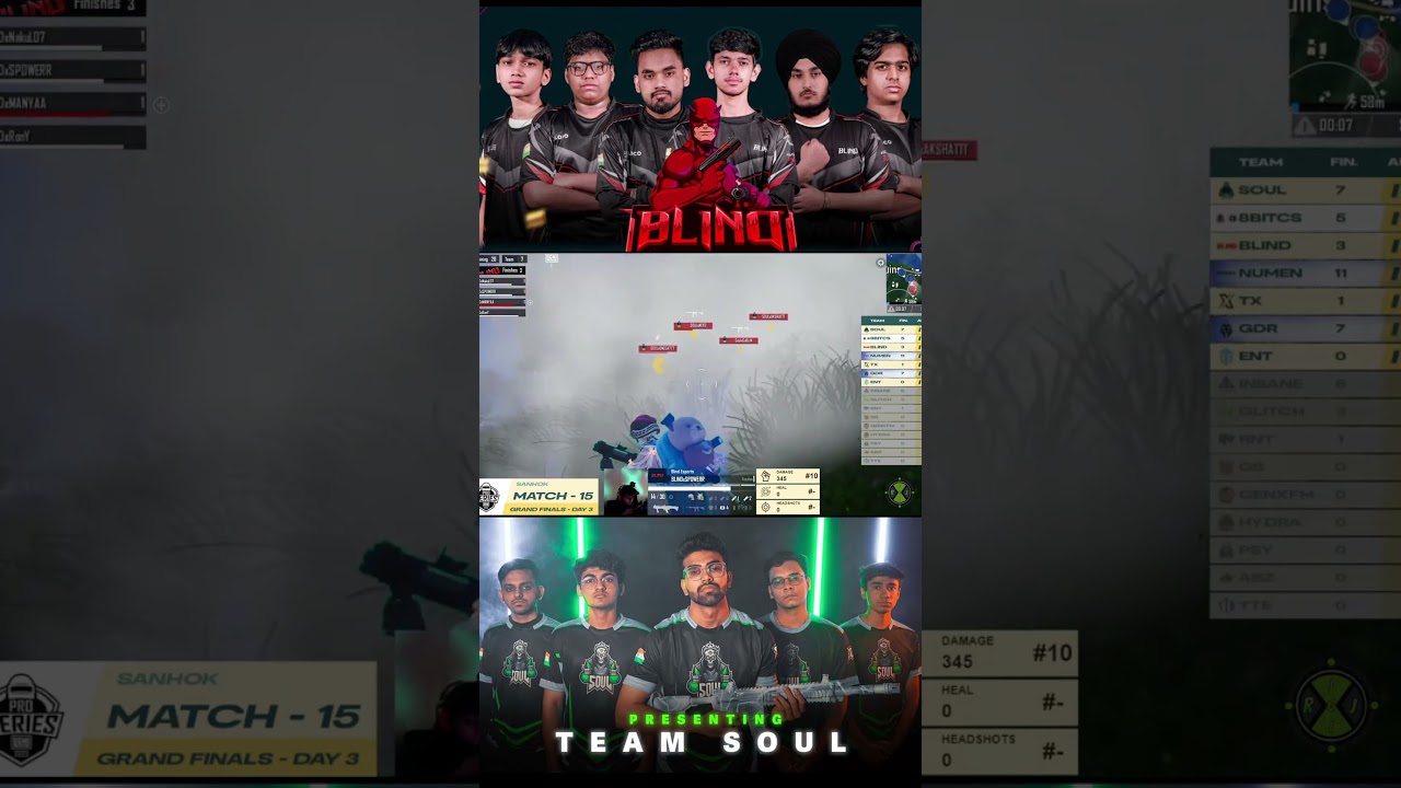 Blind Vs Soul 4v4 Fight 🤯 