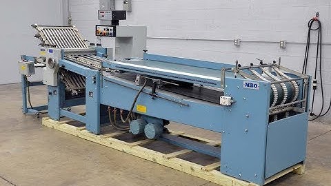 2000 MBO B123 Continuous Feed Paper Folder