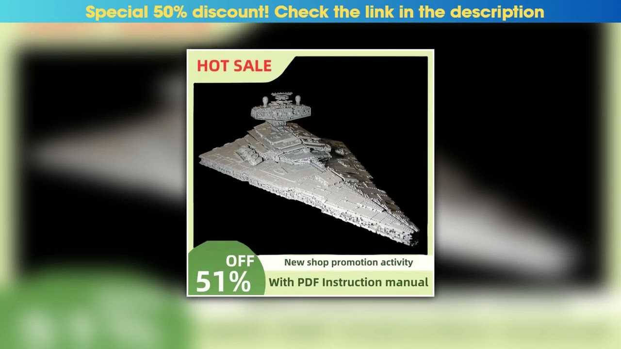 Unboxing New 19579Pcs Famous Star Battle Movie Moc Heavy Destroyer Model Diy Creative Ideas Child T