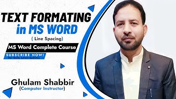 What is line spacing in MS word Urdu/Hindi