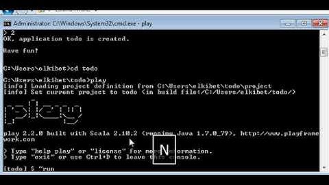 Play framework java application #3 Create an Application