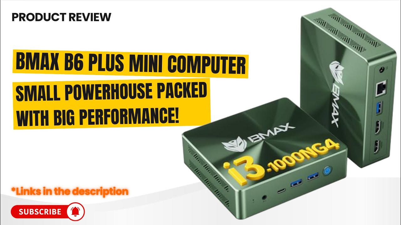 Bmax B6 Plus Mini PC Review Intel i3 Mini Computer 4K Triple