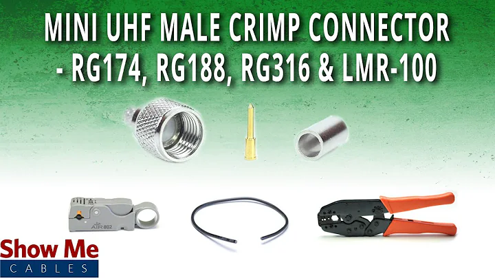 How To Install Mini UHF Male (PL-259) Crimp Connector For RG174, RG188, RG316 & LMR-100