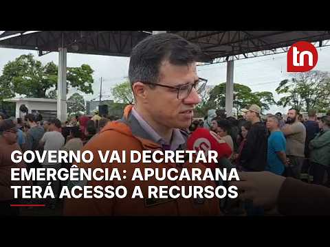 Governo vai homologar situação de emergência em Apucarana, afirma chefe da Defesa Civil