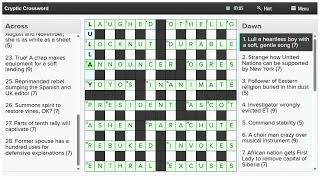 Lovatts Daily Cryptic Crossword - 1 September, 2026
