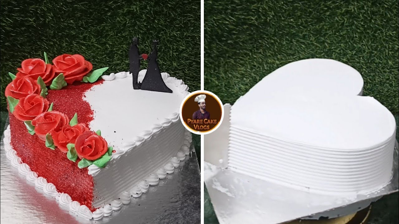 Heart Shape Anniversary Cake Design Anniversary Cake Flower Cake