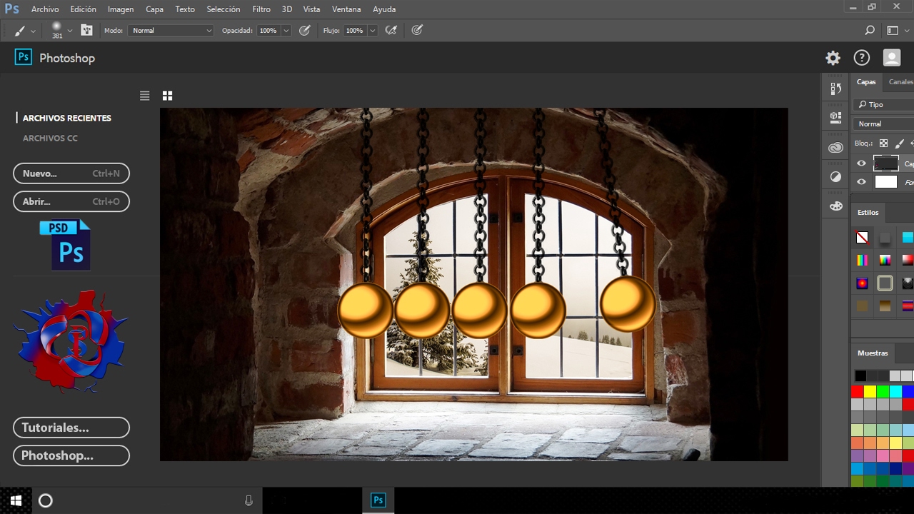 Linea de tiempo Photoshop baile de los péndulos