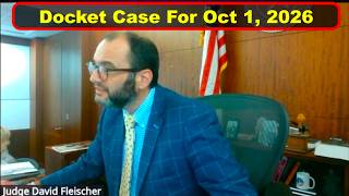 Judge Fleischer's Criminal Court Docket Oc. 1st, 2026 - Vikky's Court Watch