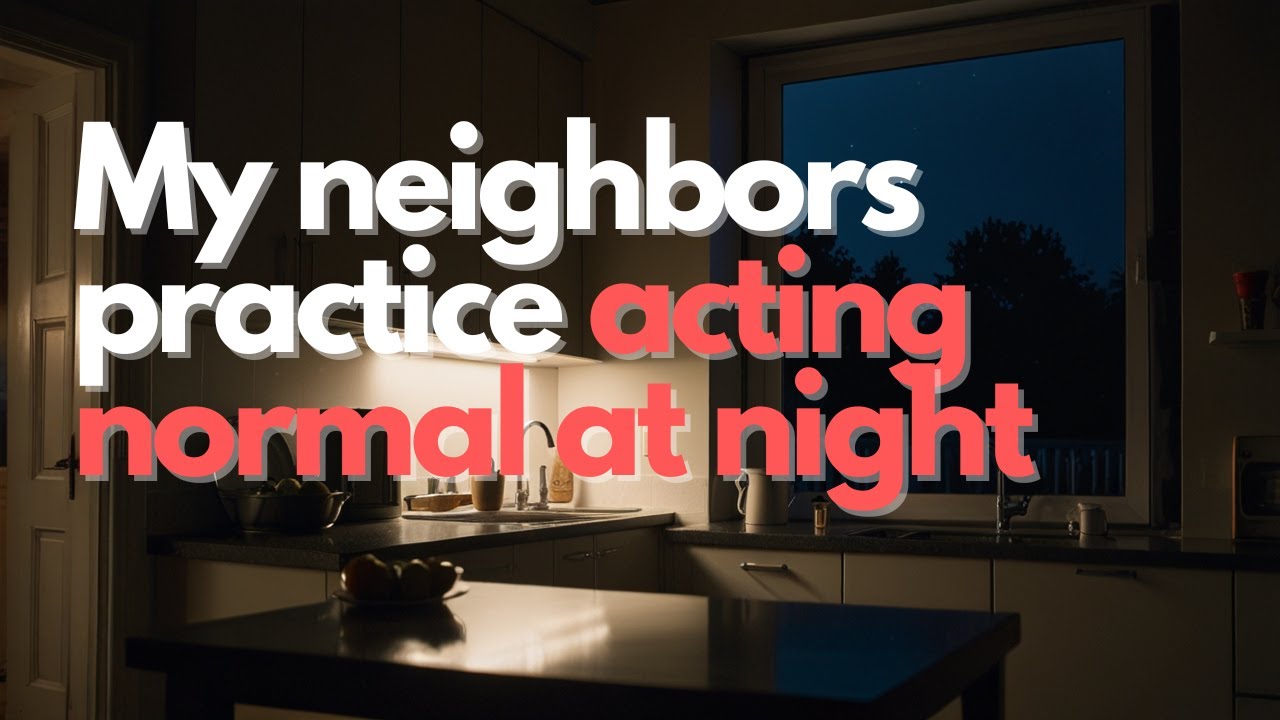 Me Acting Normal My neighbors practice acting normal at night - YouTube