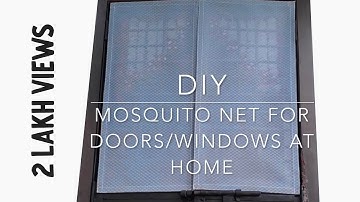 DIY | Removable Mosquito Net Using Velcro At Home | For Doors & Windows | Super Eas