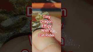 Tiny Dragon Effigy with #cat #riding #portablerockart #effigy #rockhounding #geology #rockcarving