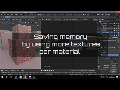 Saving Memory by using more textures - Blender 2.80