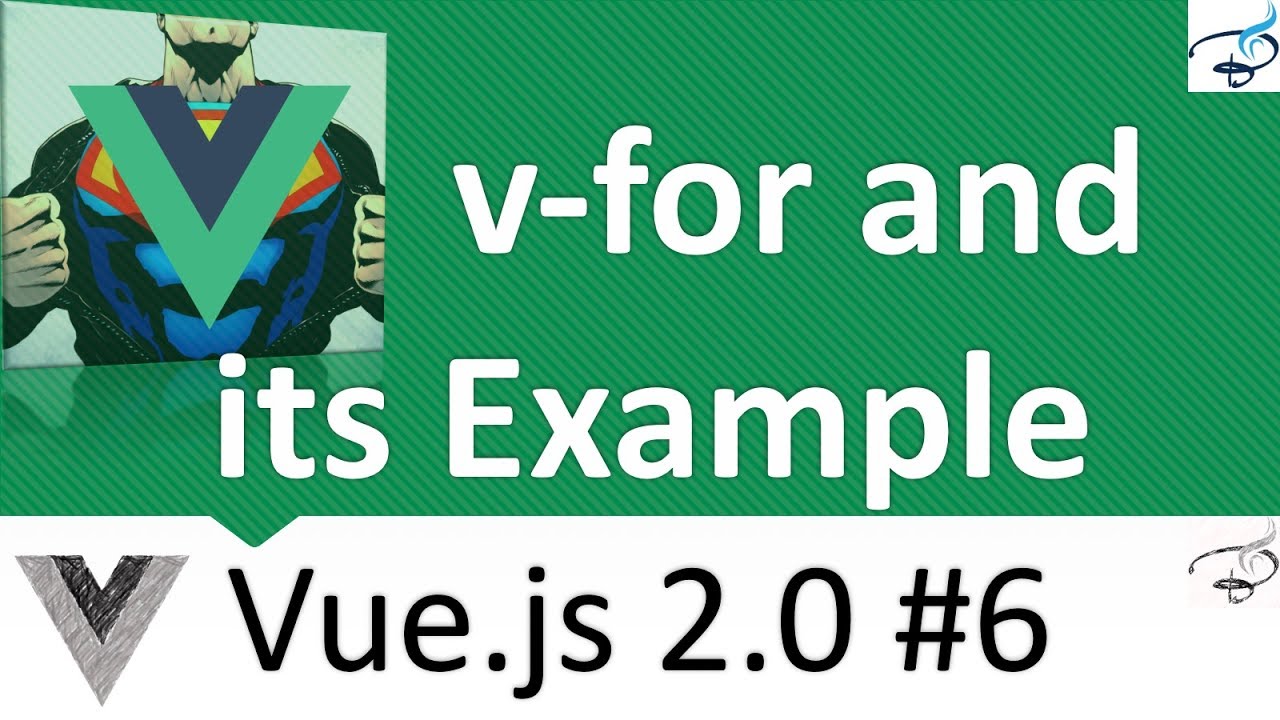 Vuejs 2.0 Beginner Series | V-for and its Example Project #6 - YouTube