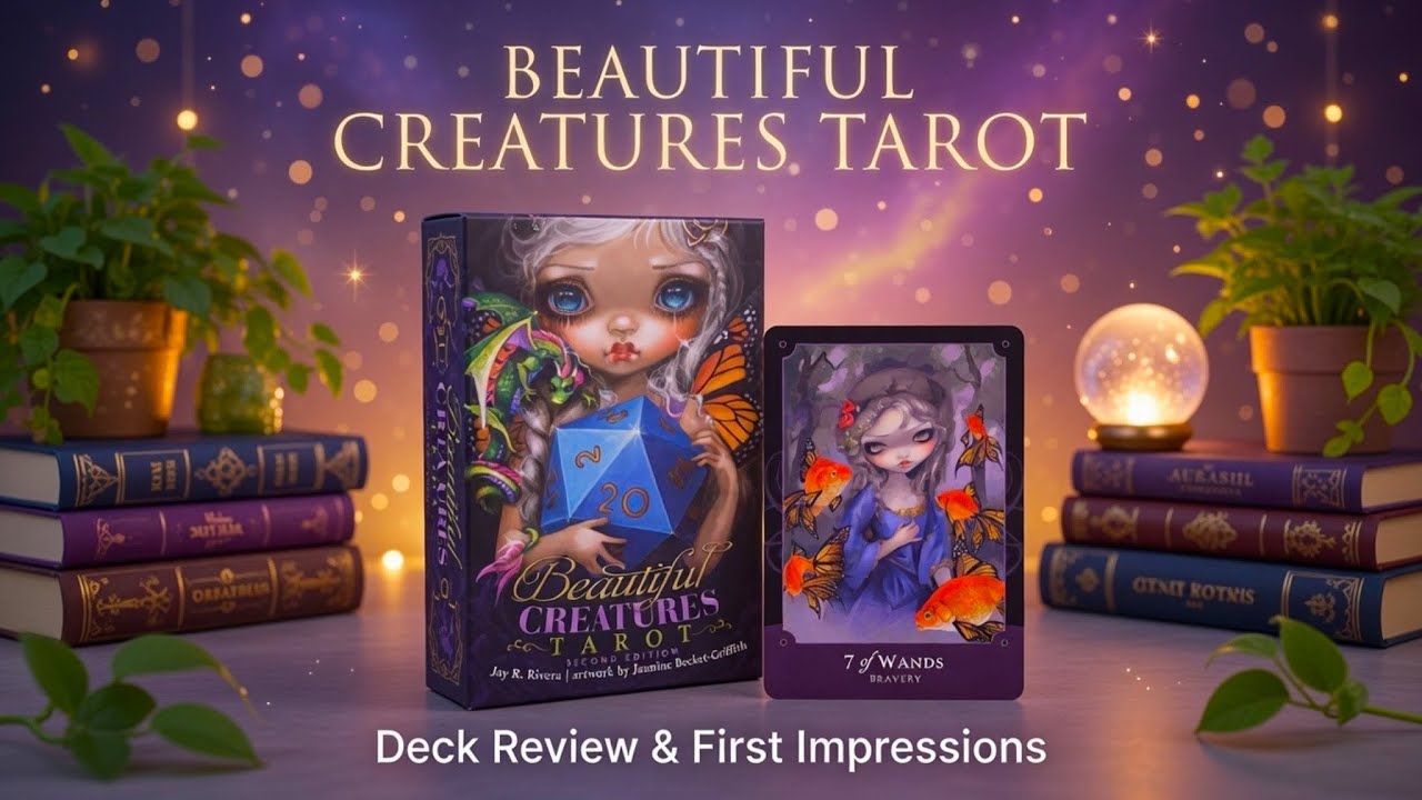 🎁🪻RESENHA DECK BEAUTIFUL CREATURES TAROT - EDITORA SCHIFFER PUBLISHUNG EUA🪄🍄🍁