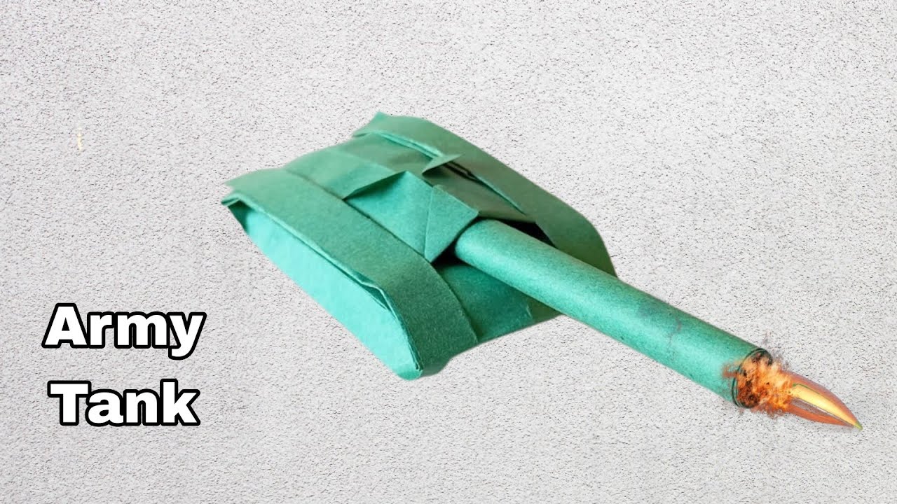 Origami army tank !! Origami tank !! Paper army tank