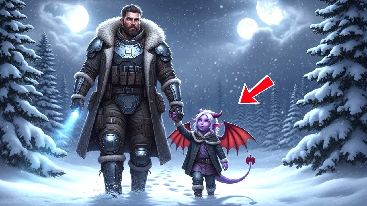 Сэр, мама не вернулась домой» плакала девочка-дракон — человек последовал за ней в морозную ночь HFY