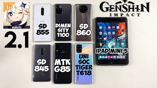 GENSHIN IMPACT 2.1 TEST | Sony Xperia 1, POCO X3 PRO GT F1 ,INFINIX HOT 10S, ADVAN GX, iPad Mini 5