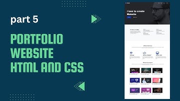 portfolio website using HTML and CSS part 5 | #websitedesign @creativetutorial69