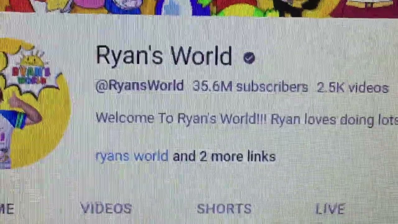 Ryan’s World Sub Count