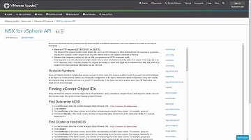 How to interact with the API Explorer on code.vmware.com