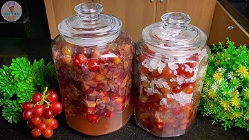 Cách ngâm RƯỢU NHO lên men tự nhiên không dùng rượu | Bếp Của Vợ