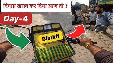 Blinkit Delivery Boy Job 30 Days Challenge | Day-4 | Blinkit Daily Earnings