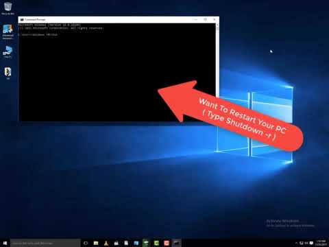 How to shutdown restart and log off your pc using CMD