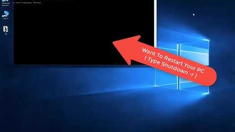 How to shutdown restart and log off your pc using CMD