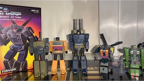 Magic square Tornado MS B54C unboxing & generation one comparison with vortex. G1 bruticus