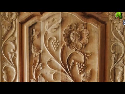 Big Bokeh Door Model Design Beautiful Work Wood Carving