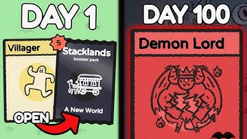 I Tried To Survive 100 Days in Stacklands