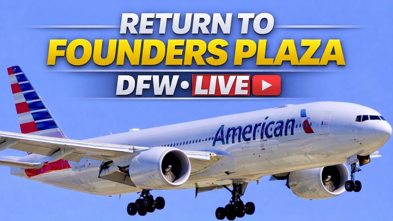 🔴 LIVE Plane Spotting at DFW ✈️ Return to Founders Plaza | Heavy Jets, ATC & Nonstop Action