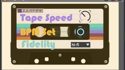 Max MSP, Max for Live, Tape Speed Control w Lo-Fi (Ft. AFX, BOC)