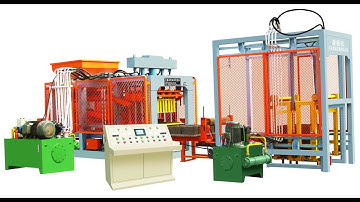 QT8-15 automatic hydraulic concrete block brick making machine working process in block factory