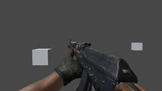 Final animation with sounds for AK74