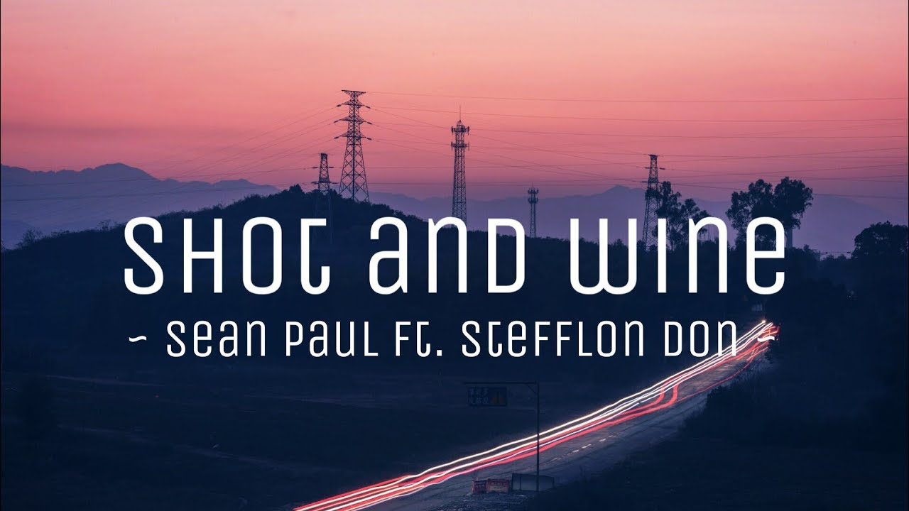 Sean Paul - Shot and Wine ft. Stefflon Don (lyrics video) || 