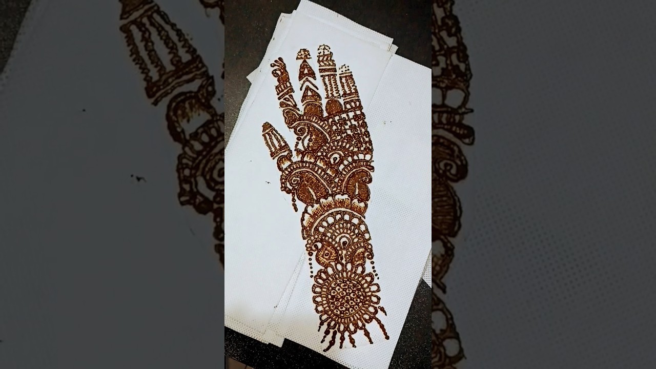Mehandi design no.17 - YouTube