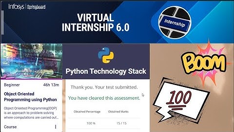 Object-Oriented Programming Using Python -Infosys Springboard