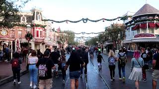 Christmas Holiday Walk Down Main Street Disneyland 2018