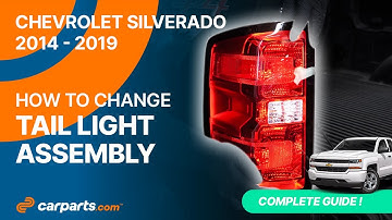 How to replace the Tail light Assembly 2014 - 2019 Chevrolet Silverado 🚗