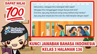 Answer Key for Indonesian Language Class 3 Page 136 Merdeka Curriculum