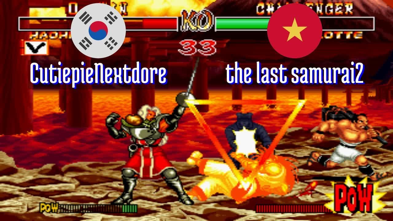 FT5 @samsho2: CutiepieNextdore (KR) vs the last samurai2 (VN) [Samurai Shodown II Fightcade] Jan 16