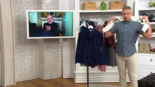 Denim & Co. Twill Peplum Waist Jacket with Quilting Detail on QVC