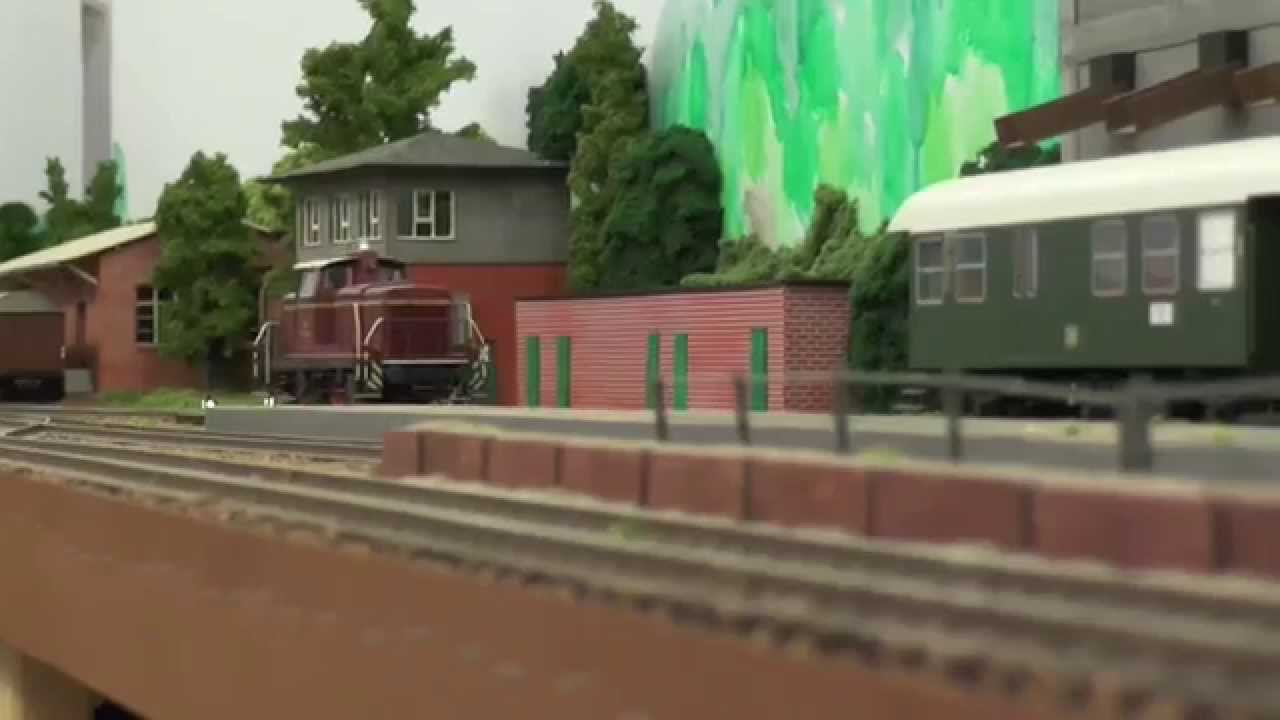 Modellbahn Betrieb nach Fahrplan in Echtzeit in Wittingen West Teil 4