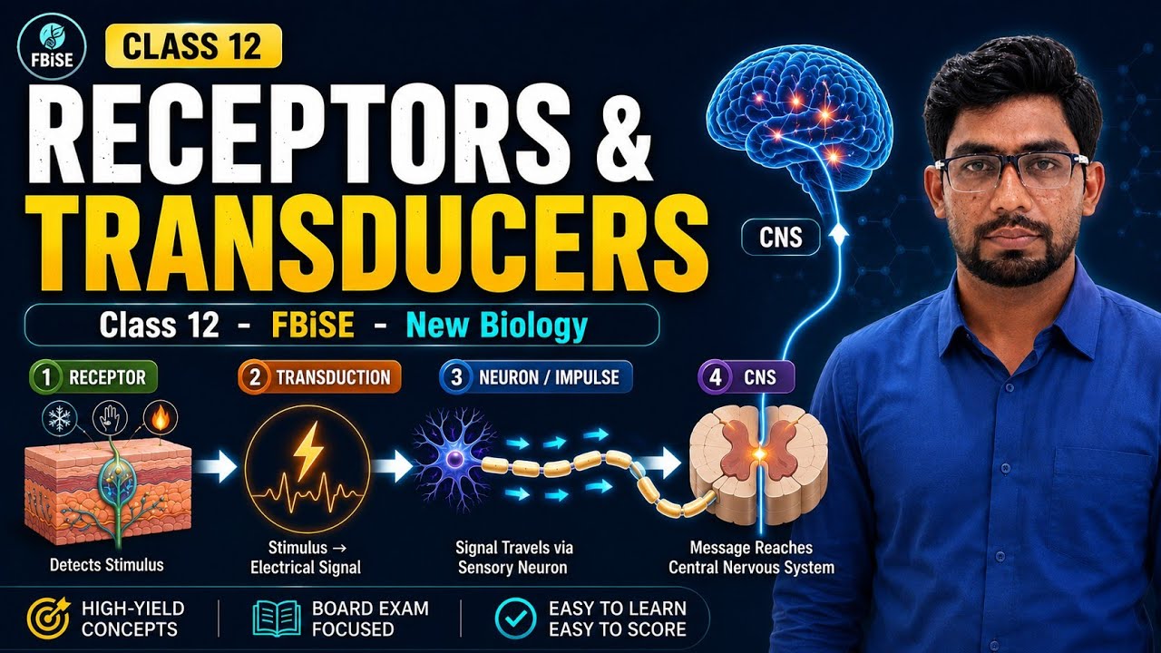 Class 12 Biology | Receptors and Transducers | Path of Message ...