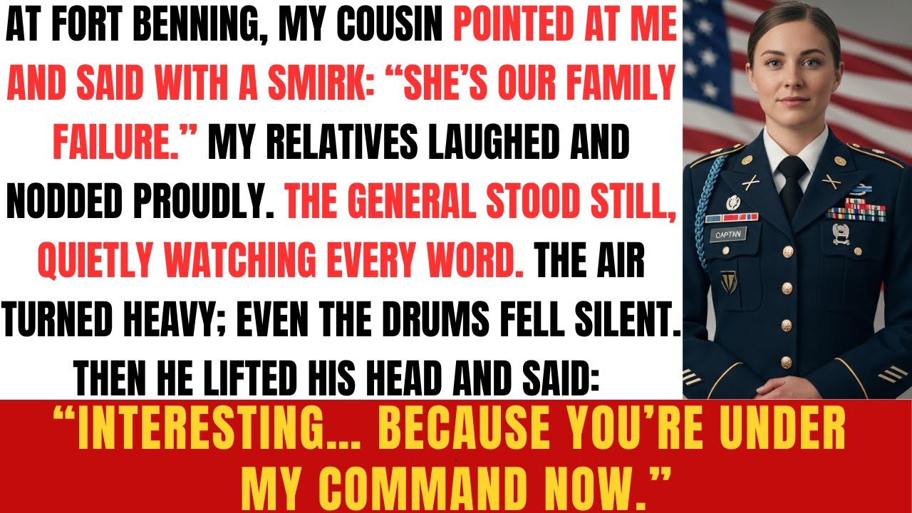 At Fort Benning, My Cousin Called Me “The Family Failure.” The General Just Smiled And Said…