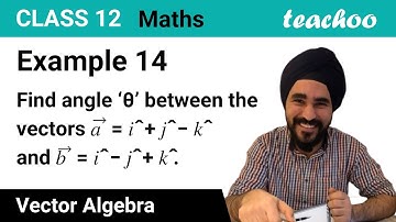 Example 14 - Find angle between vectors a=i+j-k and b=i-j+k - Teachoo