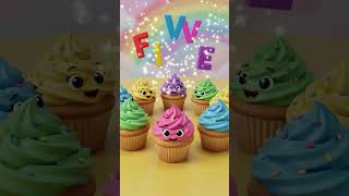 Five Little Cupcakes 🧁 | Counting Song for Kids | Nursery Rhymes for Toddlers | 1 2 3 4 5