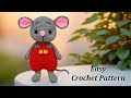 Mouse In Overalls Amigurumi For Beginners Crochet Pattern Tutorial 